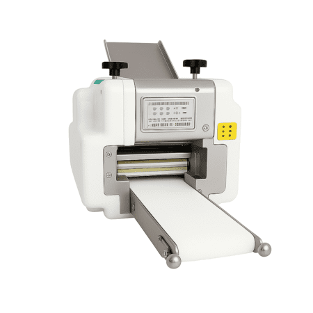 מכונת רידוד בצק מקצועית לעלי גיוזה ודאמפלינג – מכונה תעשייתית לרידוד אחיד ומהיר מבית ש.ז.ם